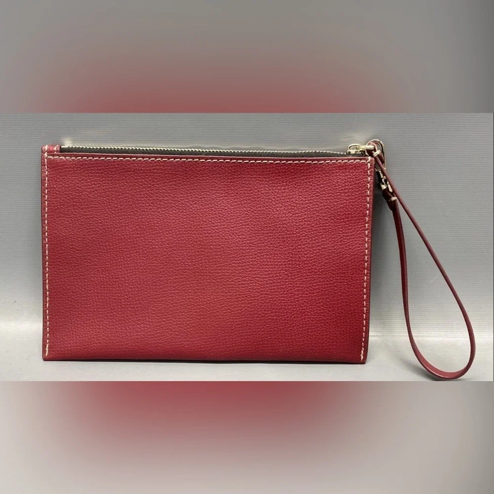 Kate Spade Burgundy Wristlet Clutch Like New